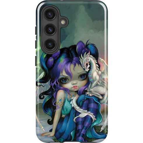 Winter Fairy With Frost Dragon by Jasmine Becket-Griffith Galaxy S24 Plus Impact Case